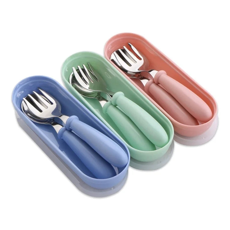 Stainless Steel Kids Feeding Cutlery Set