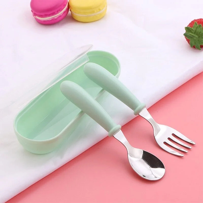 Stainless Steel Kids Feeding Cutlery Set