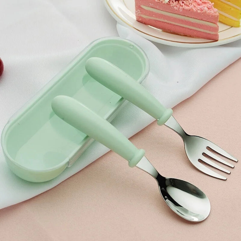 Stainless Steel Kids Feeding Cutlery Set