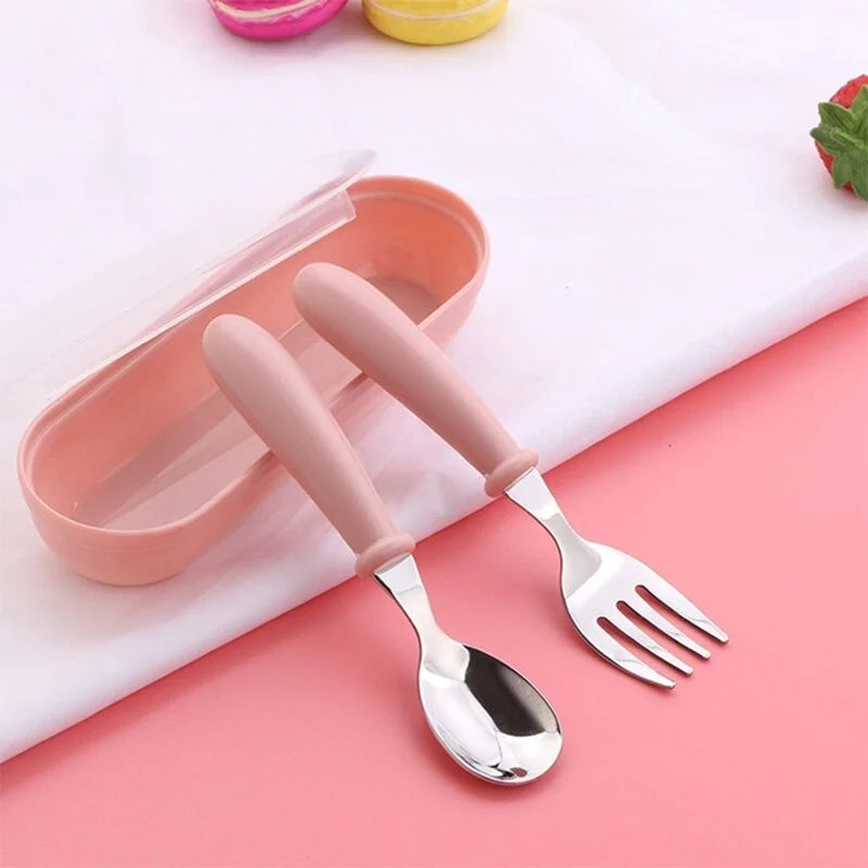 Stainless Steel Kids Feeding Cutlery Set